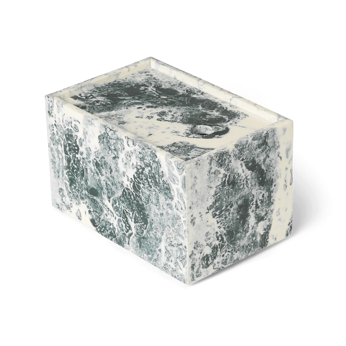 ferm LIVING Mist säilytyslaatikko 10x15 cm Emerald-off white