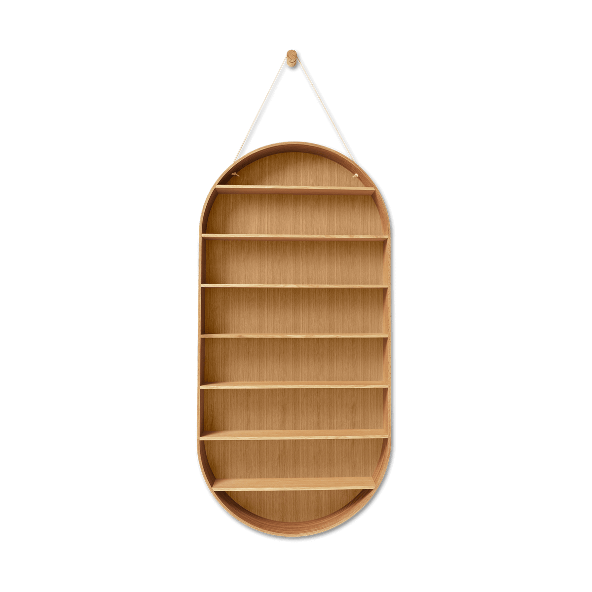 ferm LIVING Oval Dorm hylly Oiled oak