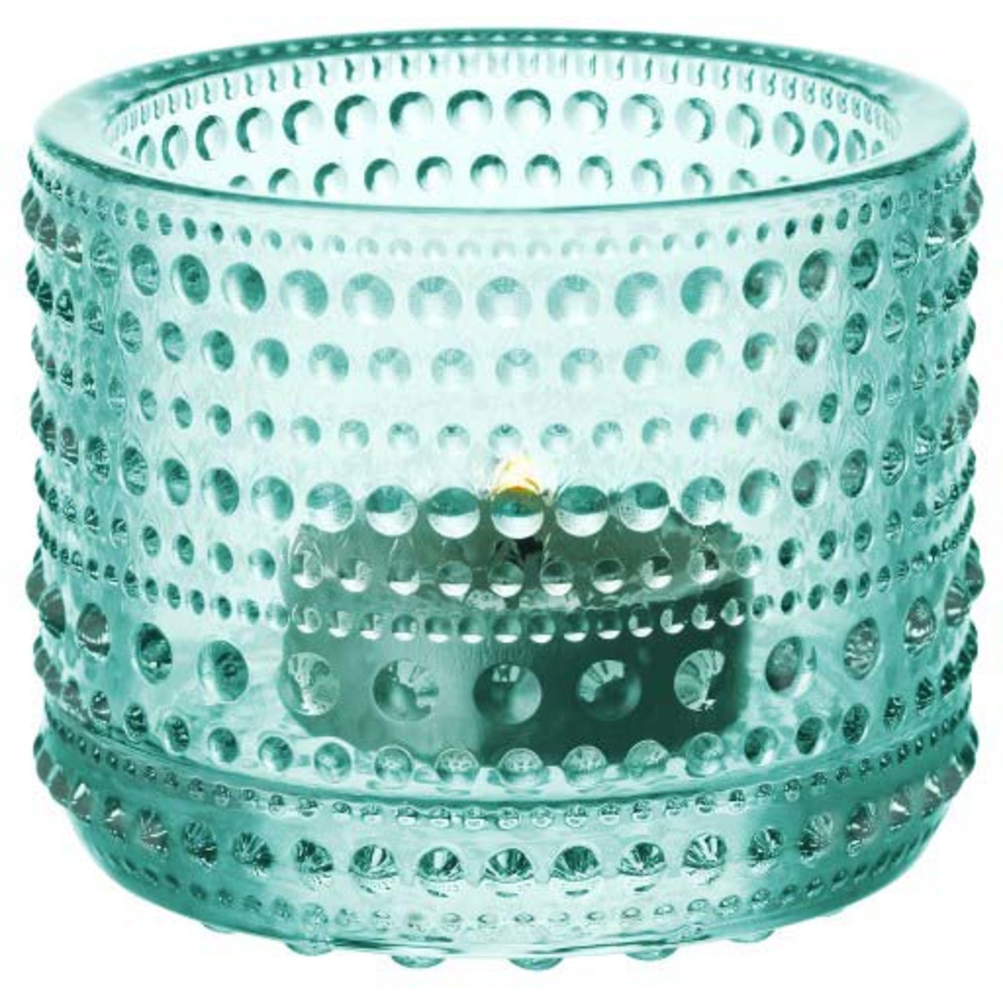 Iittala Kastehelmi-kynttilälyhty, 6,4cm, vedenvihreä