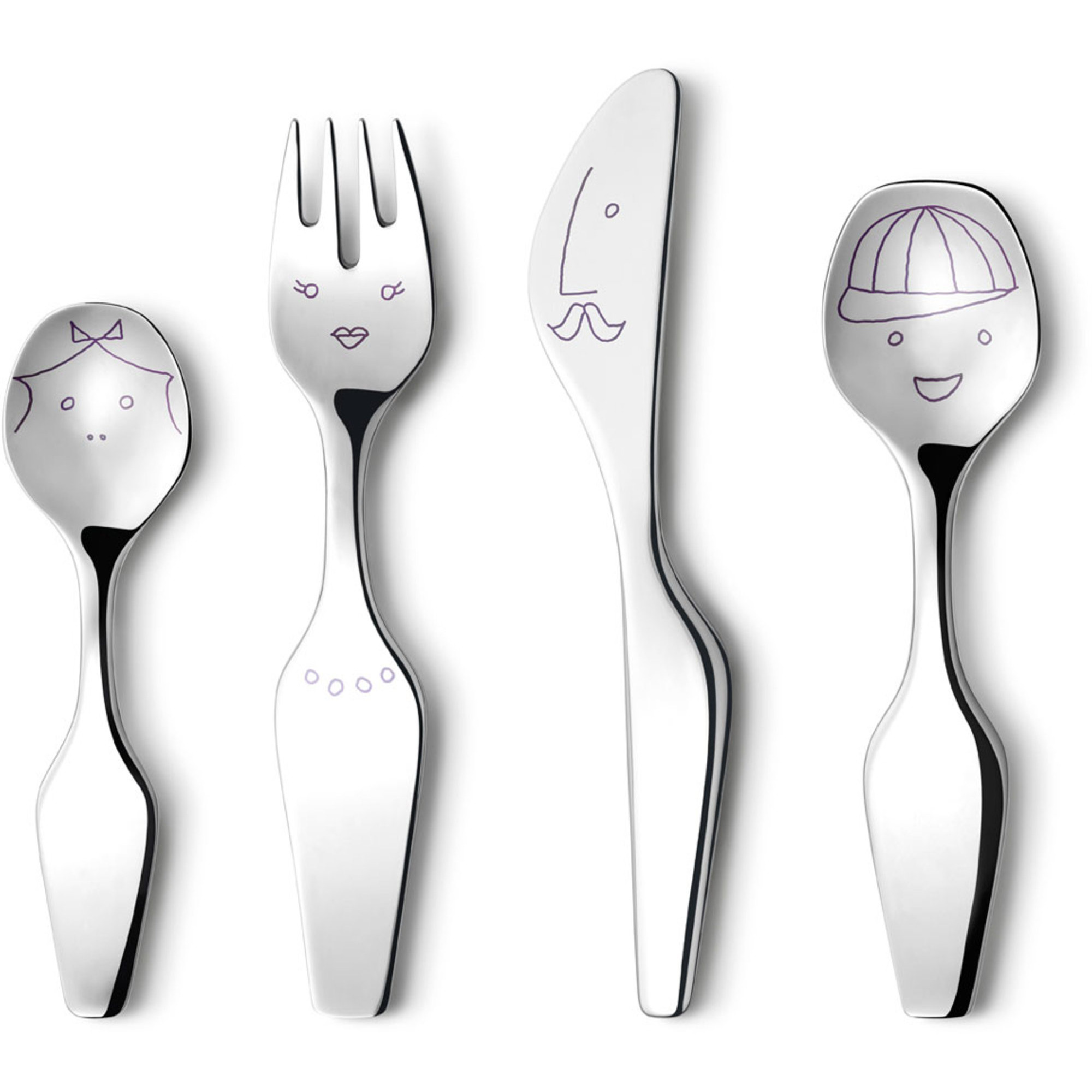 Georg Jensen Lasten Alfredo The Twist Family -aterimet