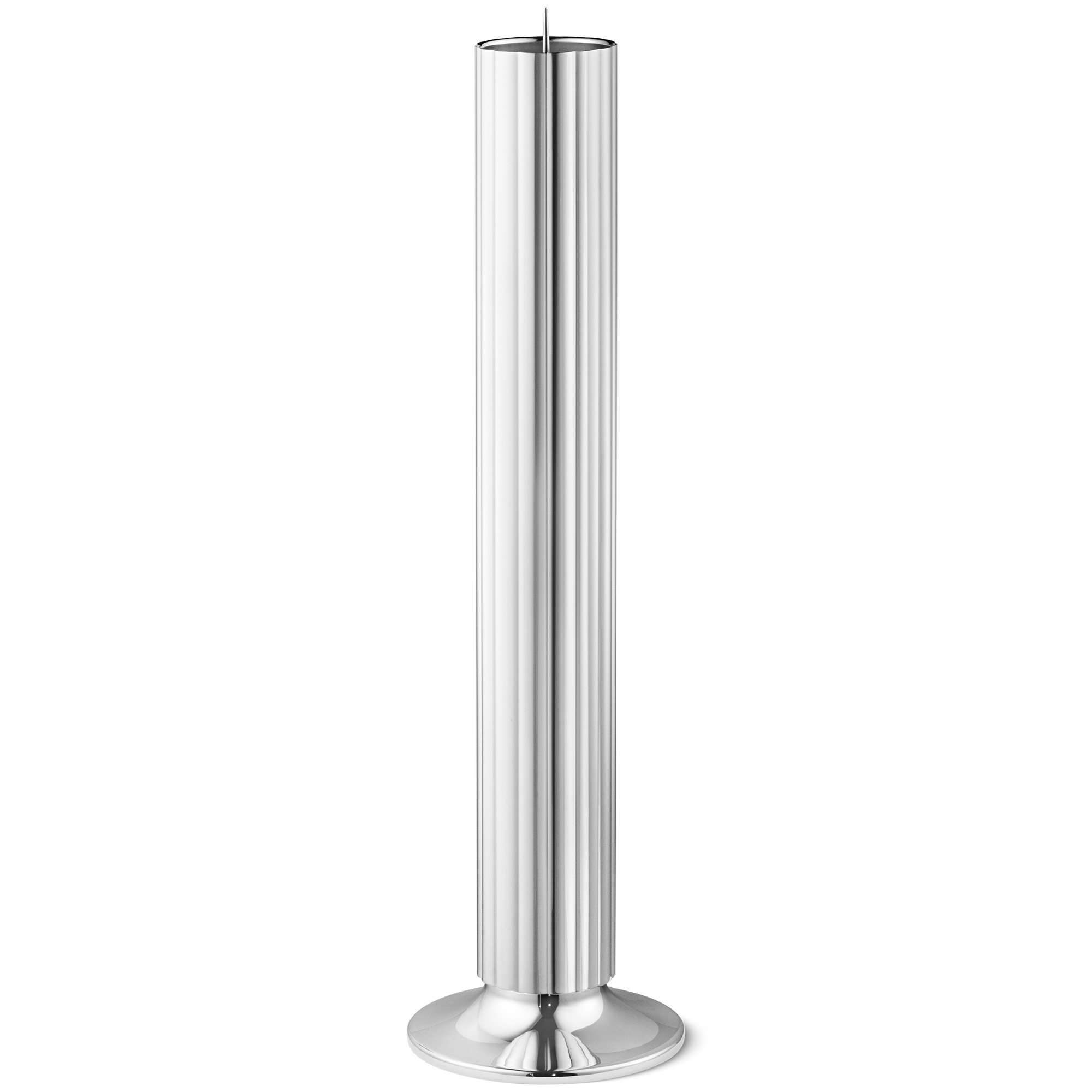 Georg Jensen Bernadotte lattiakynttilänjalka, ruostumaton teräs 50 cm