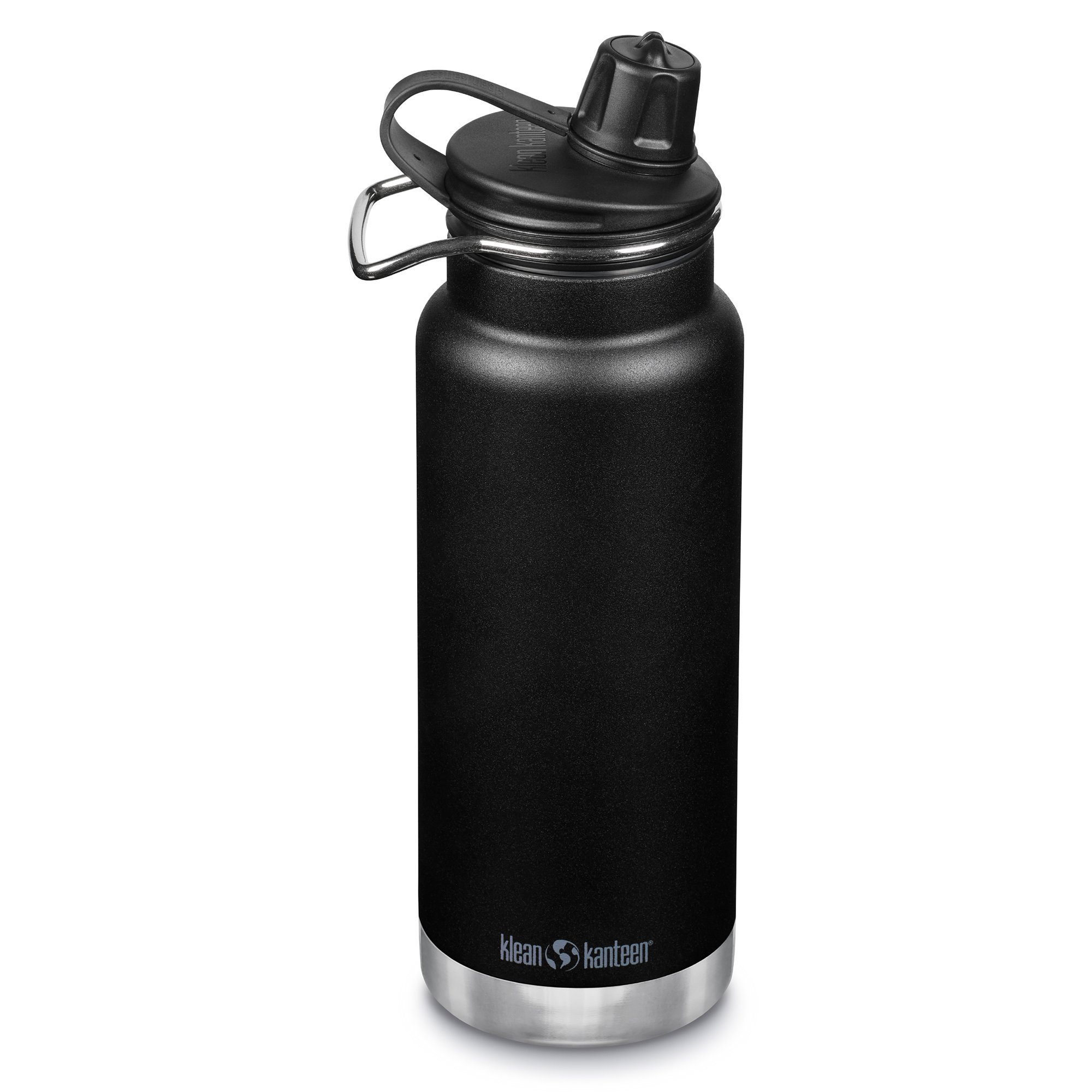 Klean Kanteen TKWide-termospullo, jossa Chug-korkki, 946 ml, musta