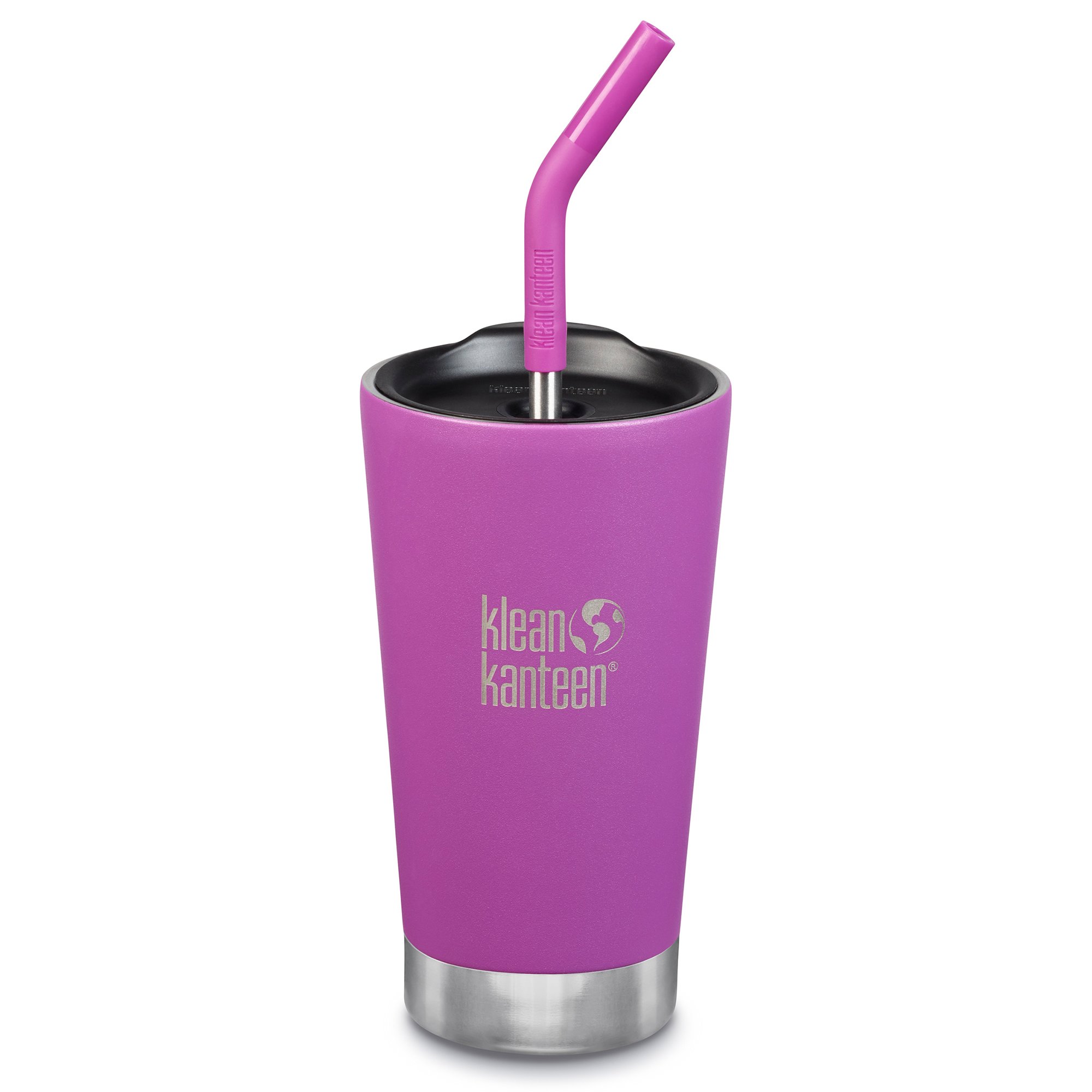 Klean Kanteen Termosmuki, jossa Straw Lid -kansi, 473 ml, berry bright