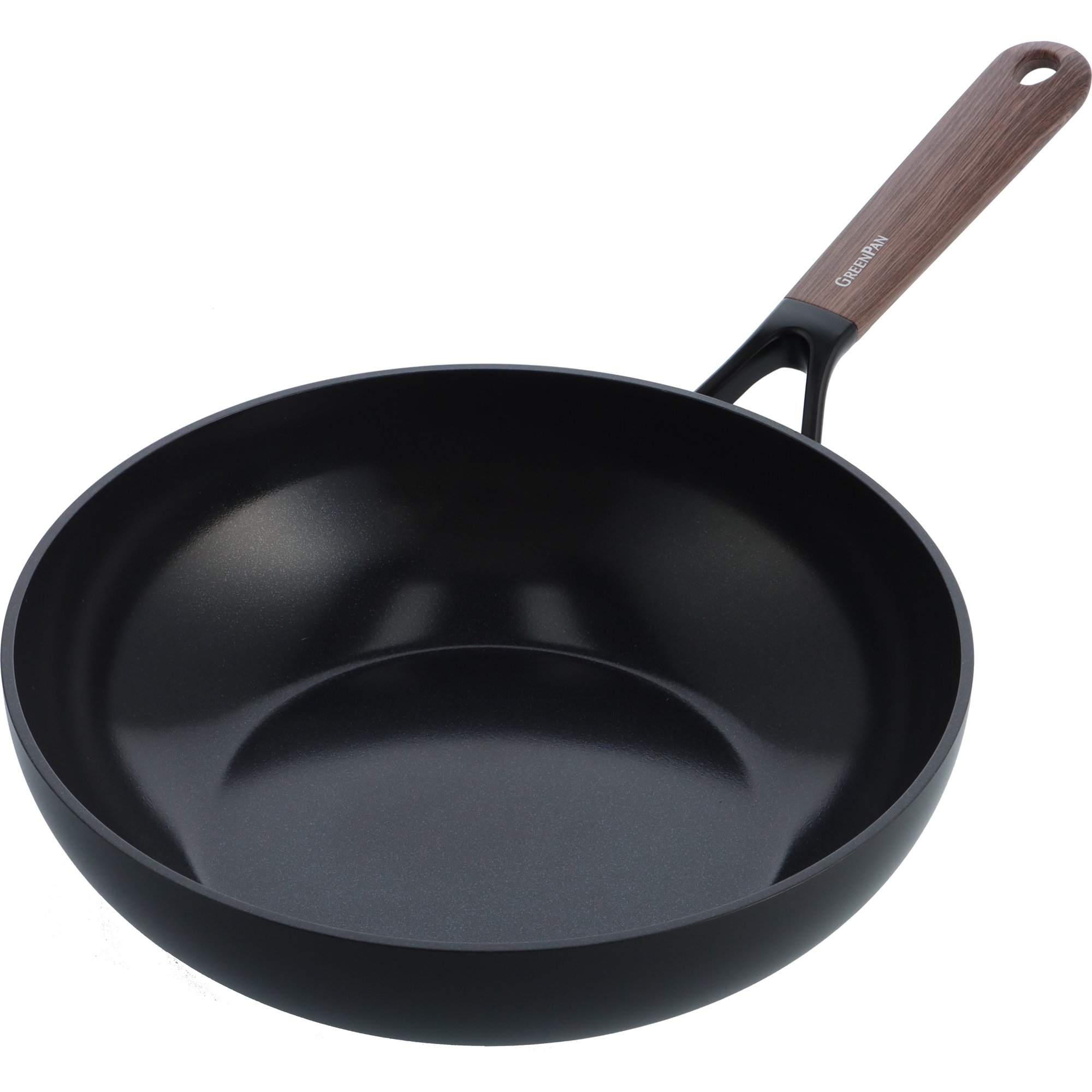 GreenPan Eco Smartshape wokkipannu 28 cm, dark wood