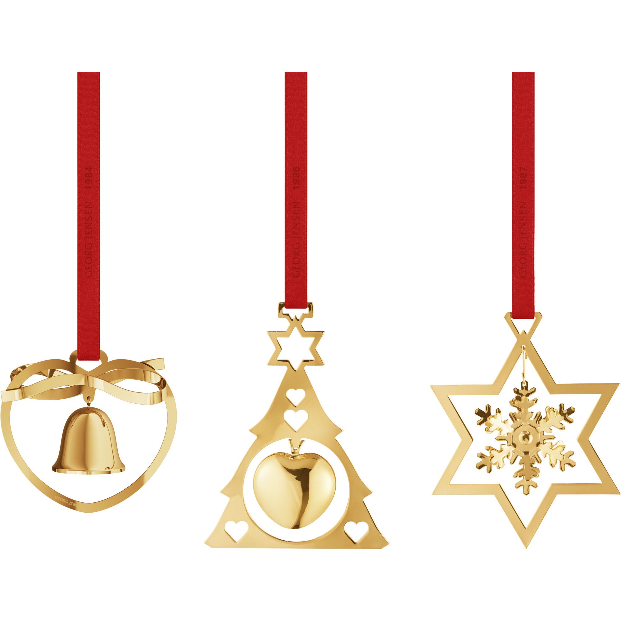 Georg Jensen Christmas Collection 2024 Joulumobile, miniatyyrisetti 3 kpl