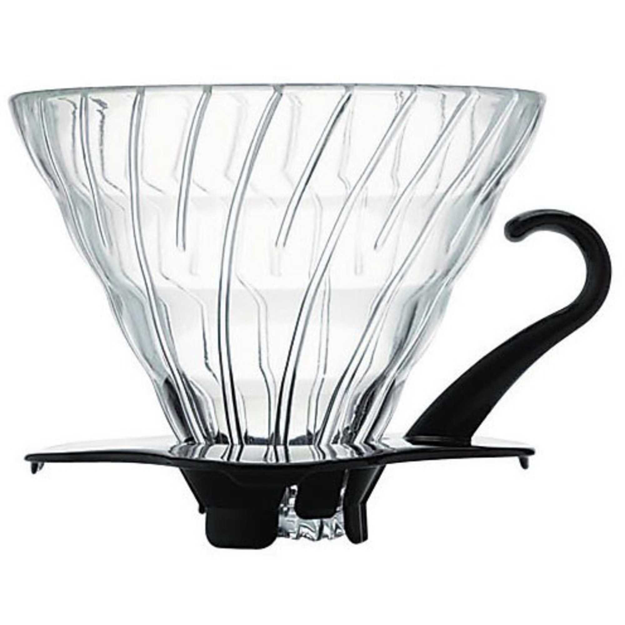 Hario 1 Cup Dripper V60 Lasi, musta