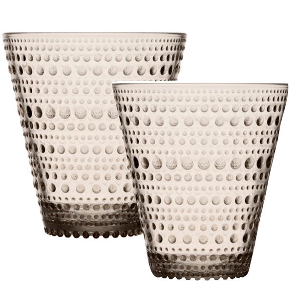 iittala - Kastehelmi Juomalasi 30 cl 2 kpl Pellava