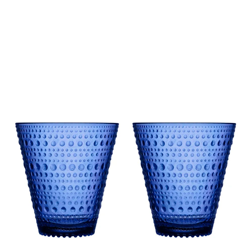 iittala - Kastehelmi Juomalasi 30 cl 2 kpl Ultramariinin sininen