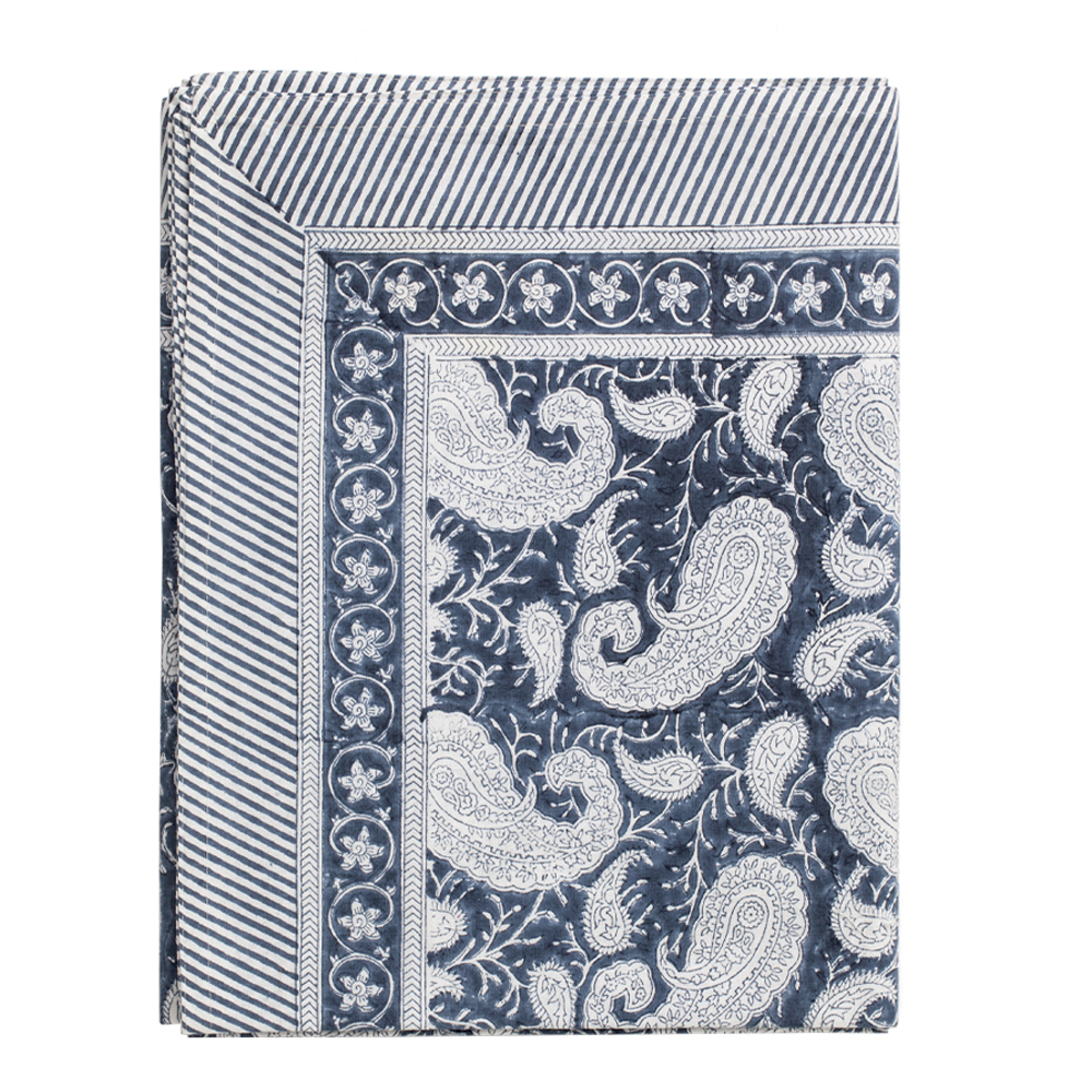 Chamois - Big Paisley Pöytäliina 150x230 cm Navy Blue