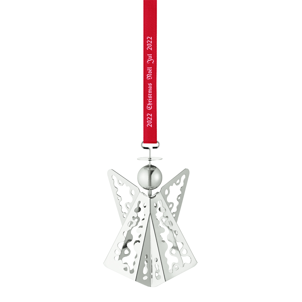 Georg Jensen - Christmas Collectibles Joulukoriste Enkeli 10 cm Hopea