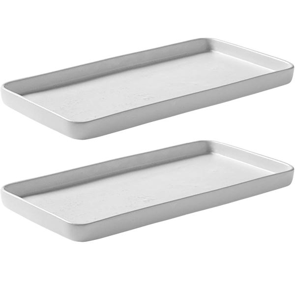 Aida - Raw Lautanen 34x18 cm 2 kpl Arctic White