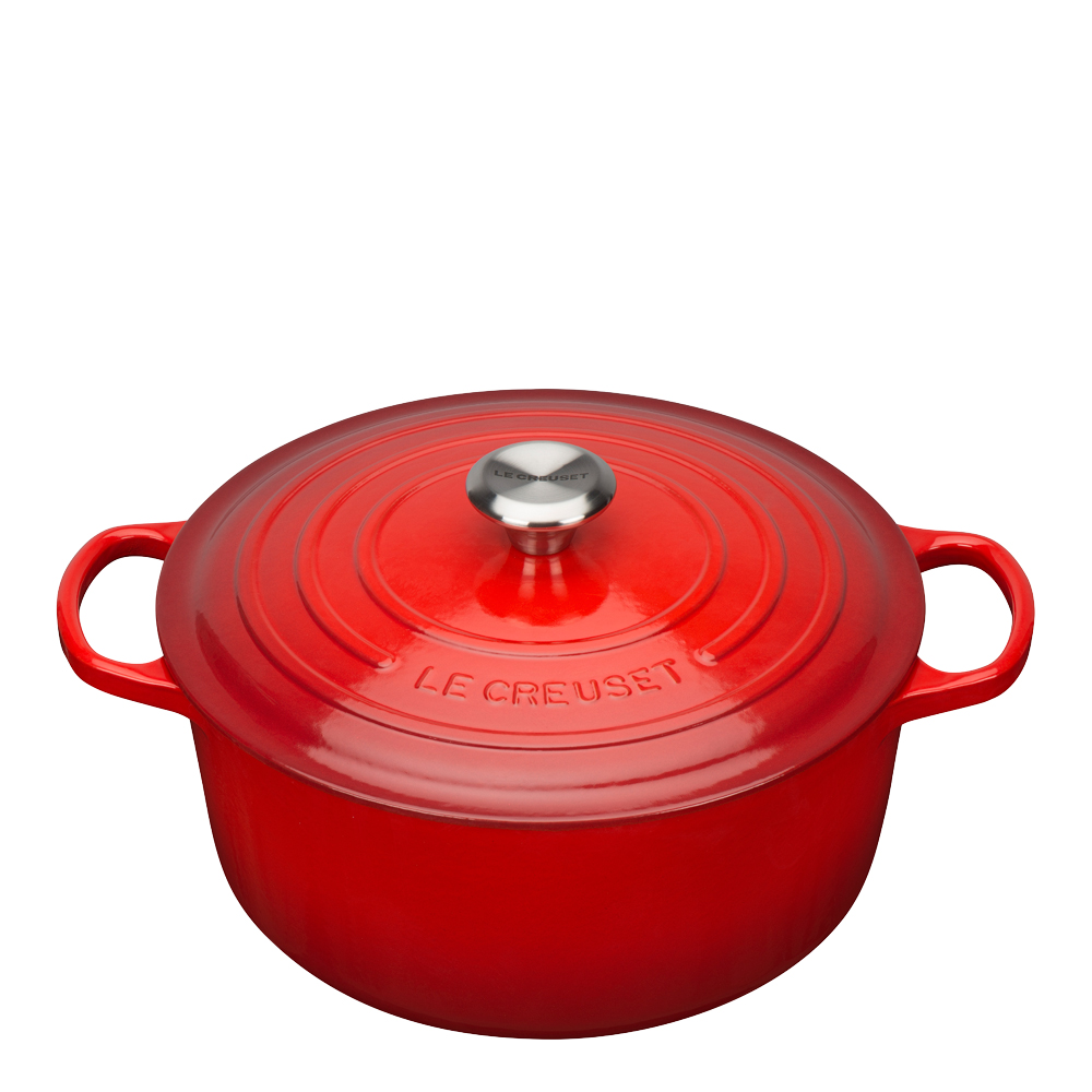 Le Creuset - Signature Valurautapata pyöreä 28 cm 6,7 L Cerise