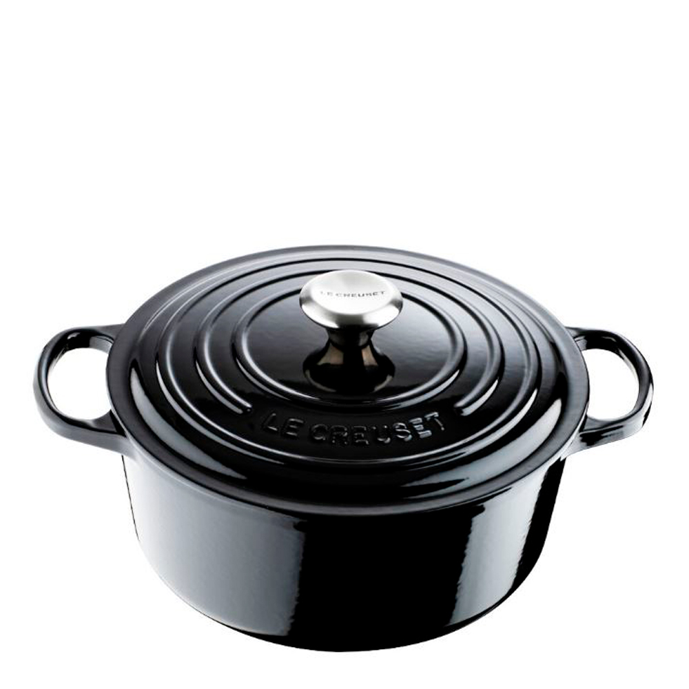 Le Creuset - Signature Valurautapata pyöreä 28 cm 6,7 L Musta