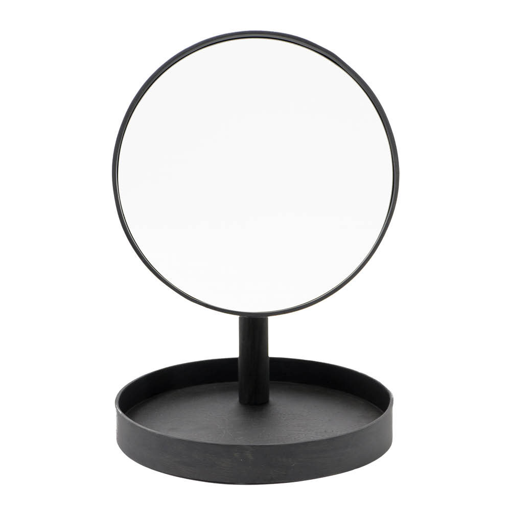 Wireworks - Magnify Mirror Pöytäpeili 25 cm Tumma Tammi