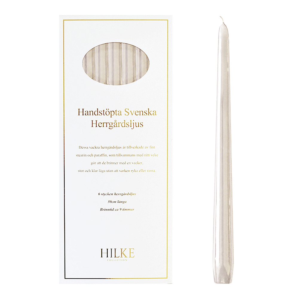 Hilke - Herrgårdsljus Kynttilä 30 cm 6 kpl Beige