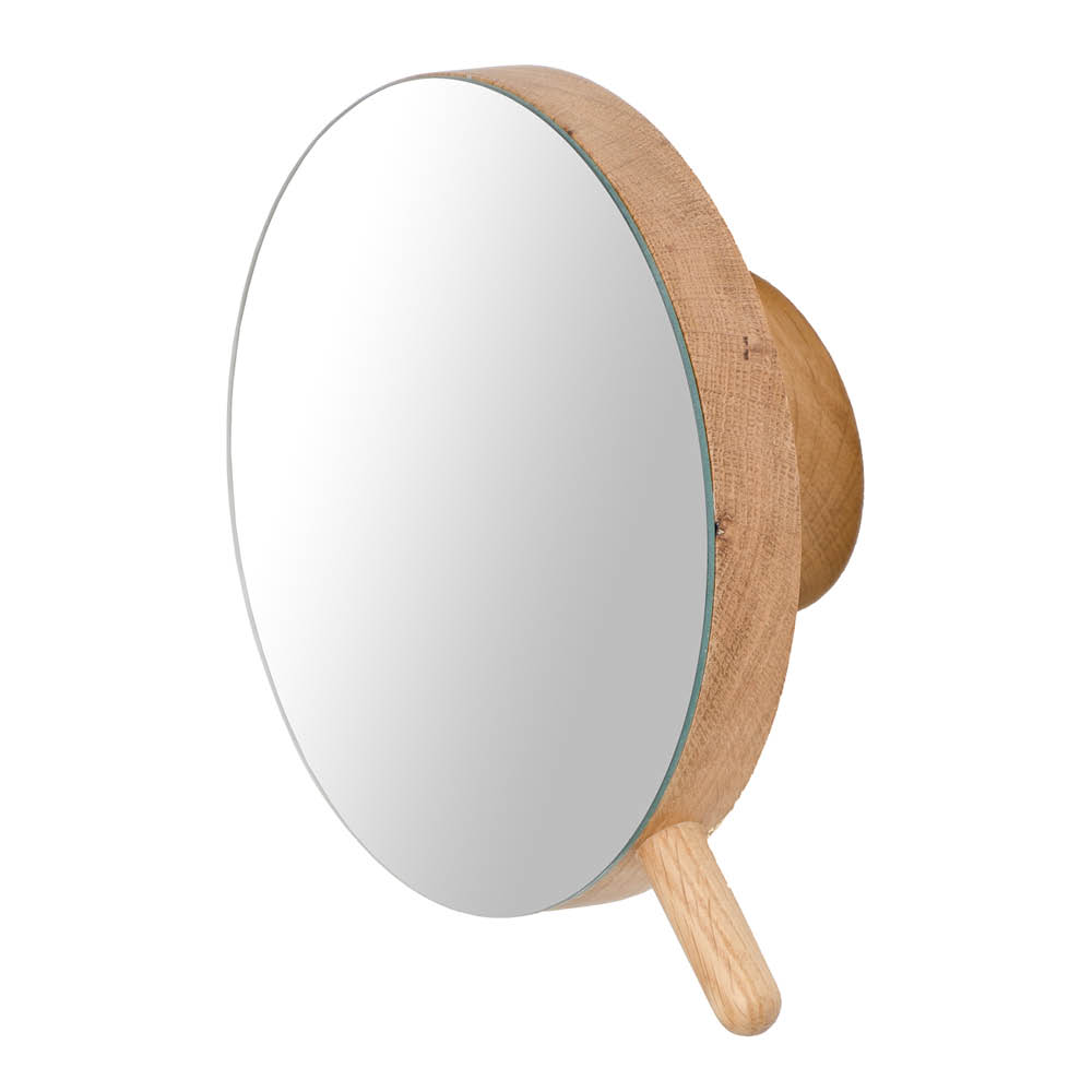 Wireworks - Magnify Mirror Suurentava seinäpeili 18 cm Tumma Tammi