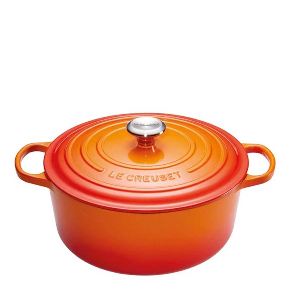 Le Creuset - Signature Valurautapata pyöreä 22 cm Vulcanic