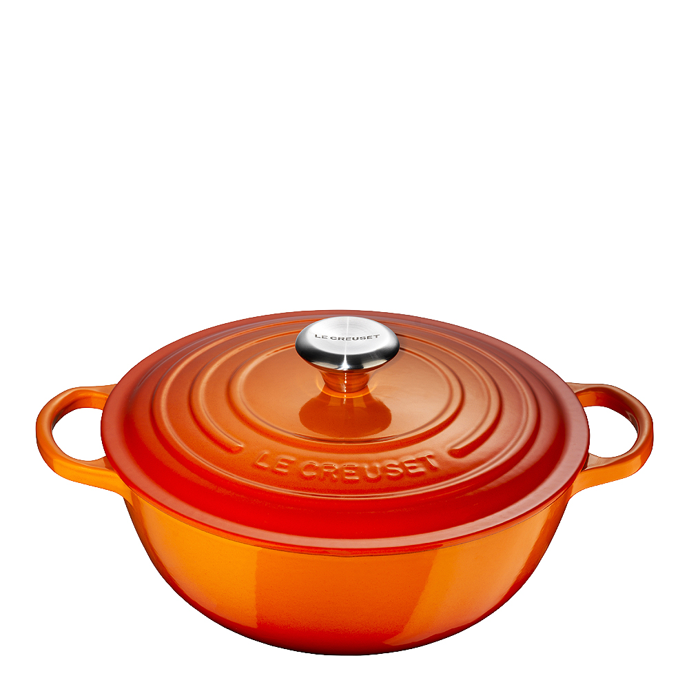 Le Creuset - Valurautapata pyöreä 32 cm 7 L Volcanic