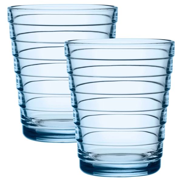 iittala - Aino Aalto Juomalasi 22 cl 2 kpl Vedensininen