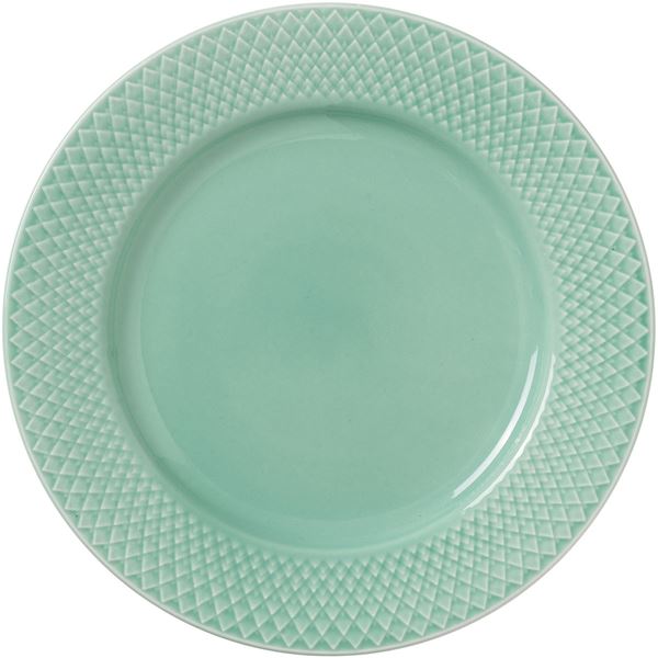 Lyngby Porcelæn - Rhombe Color Lautanen 21 cm Aqua