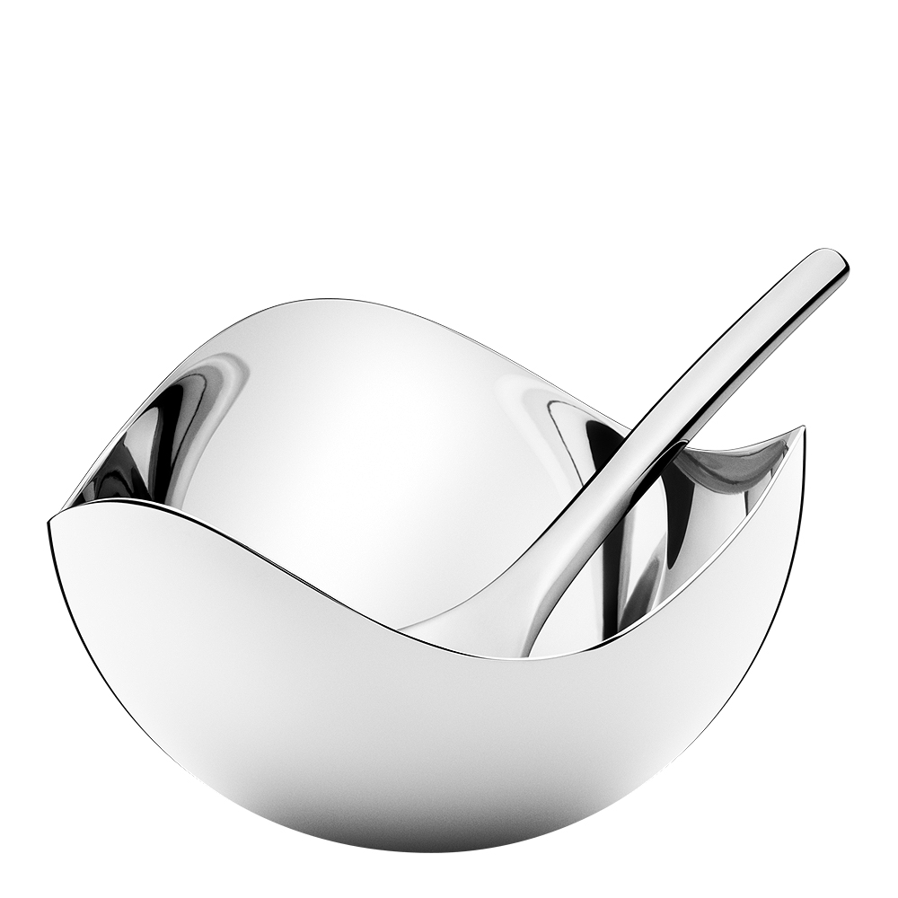 Georg Jensen - Bloom Suolakulho ja tarjoilulusikka