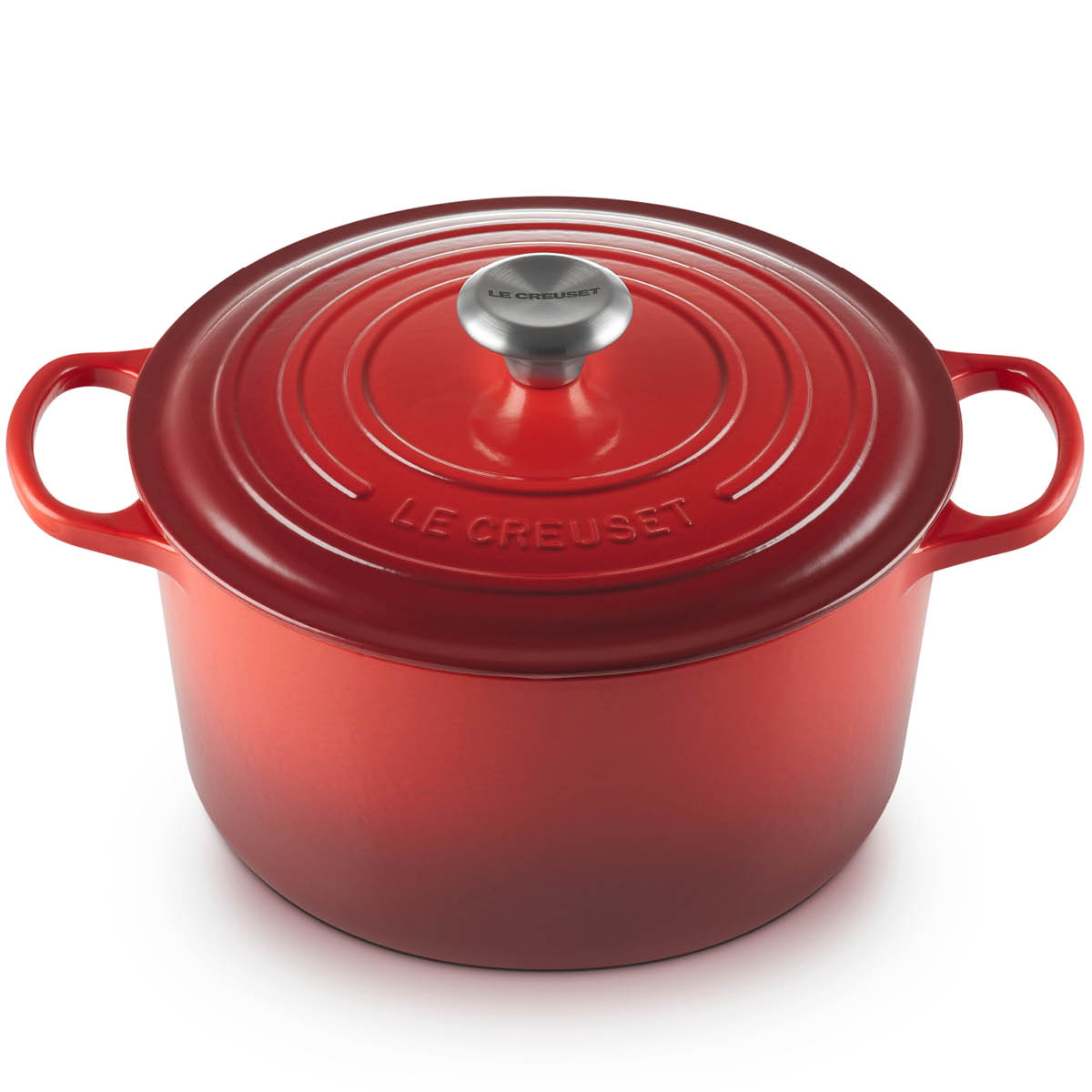 Le Creuset - Signature Valurautapata pyöreä 26 cm 6,3 L Cerise