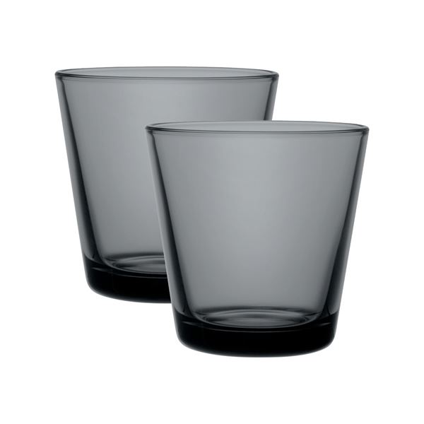 iittala - Kartio Juomalasi 21 cl 2 kpl Tummanharmaa