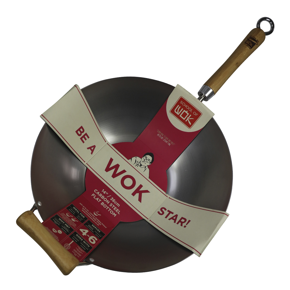 Dexam - School of Wok Wokkipannu 36 cm Hiiliteräs