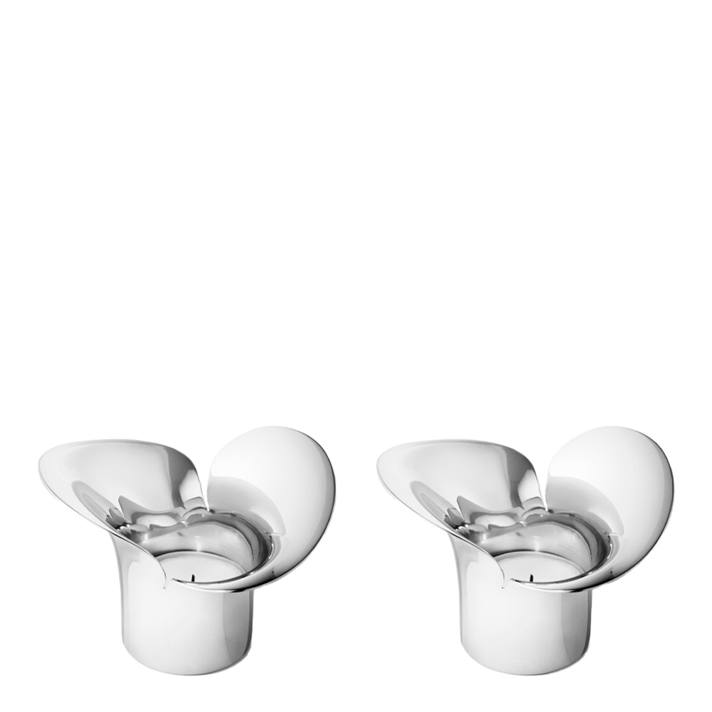 Georg Jensen - Bloom Botanica Kynttilälyhty 7 cm 2 kpl