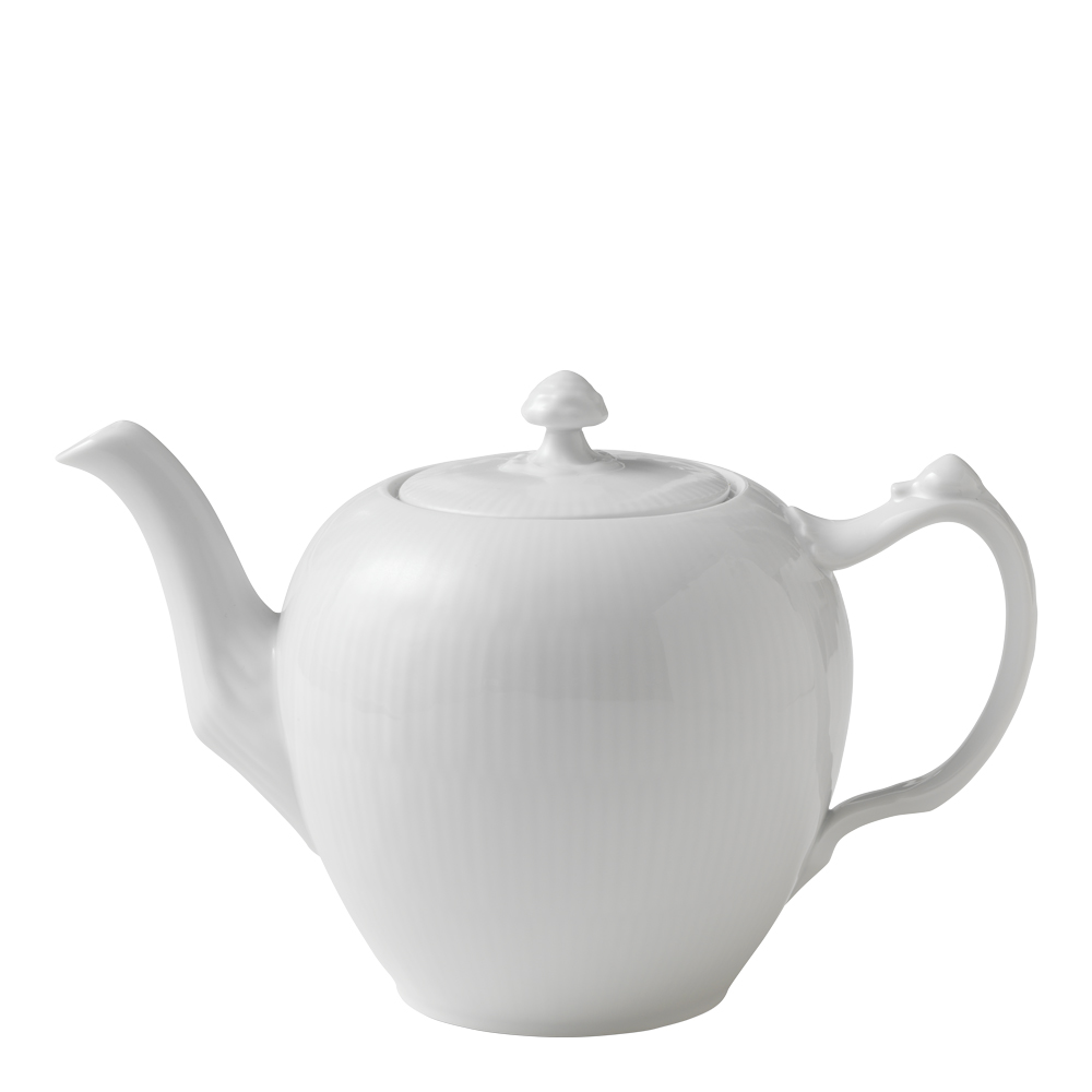 Royal Copenhagen - White Fluted Teekannu 1 L