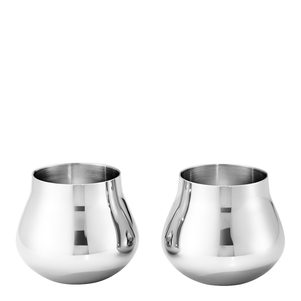 Georg Jensen - Sky Snapsilasi 8 cl 2 kpl Ruostumaton