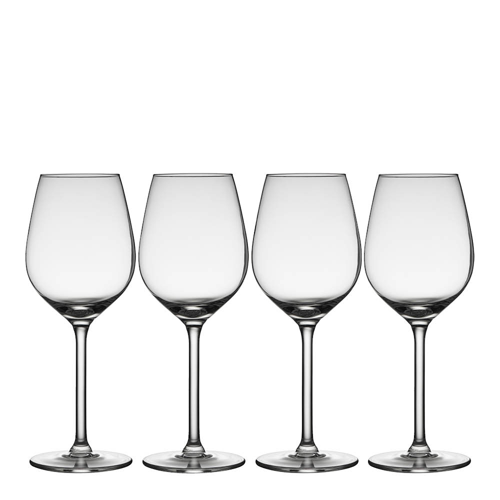 Lyngby Glas - Juvel Valkoviinilasi 38 cl 4 kpl Kirkas