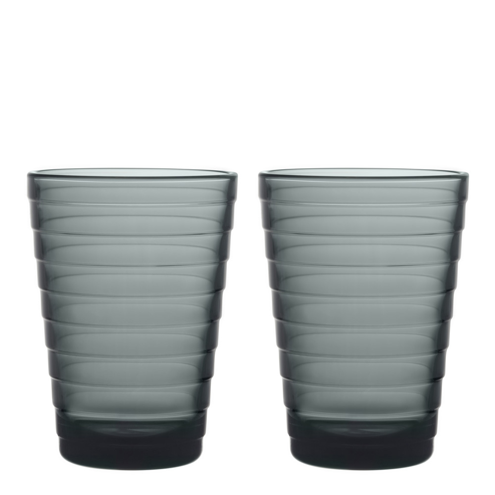 iittala - Aino Aalto Juomalasi 33 cl 2 kpl Tummanharmaa