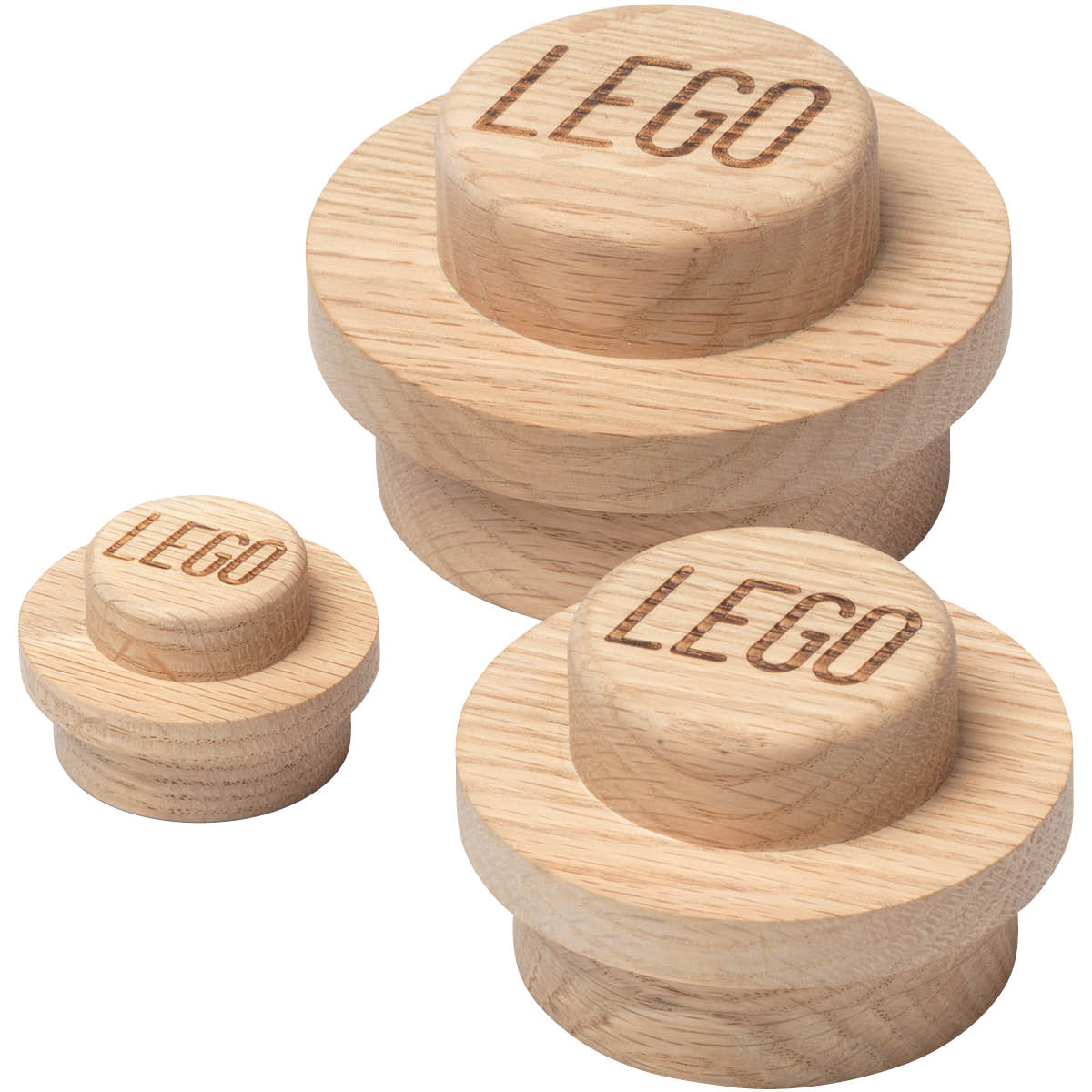 Lego - Lego Wooden Seinäkoukku 3 kpl Tammi