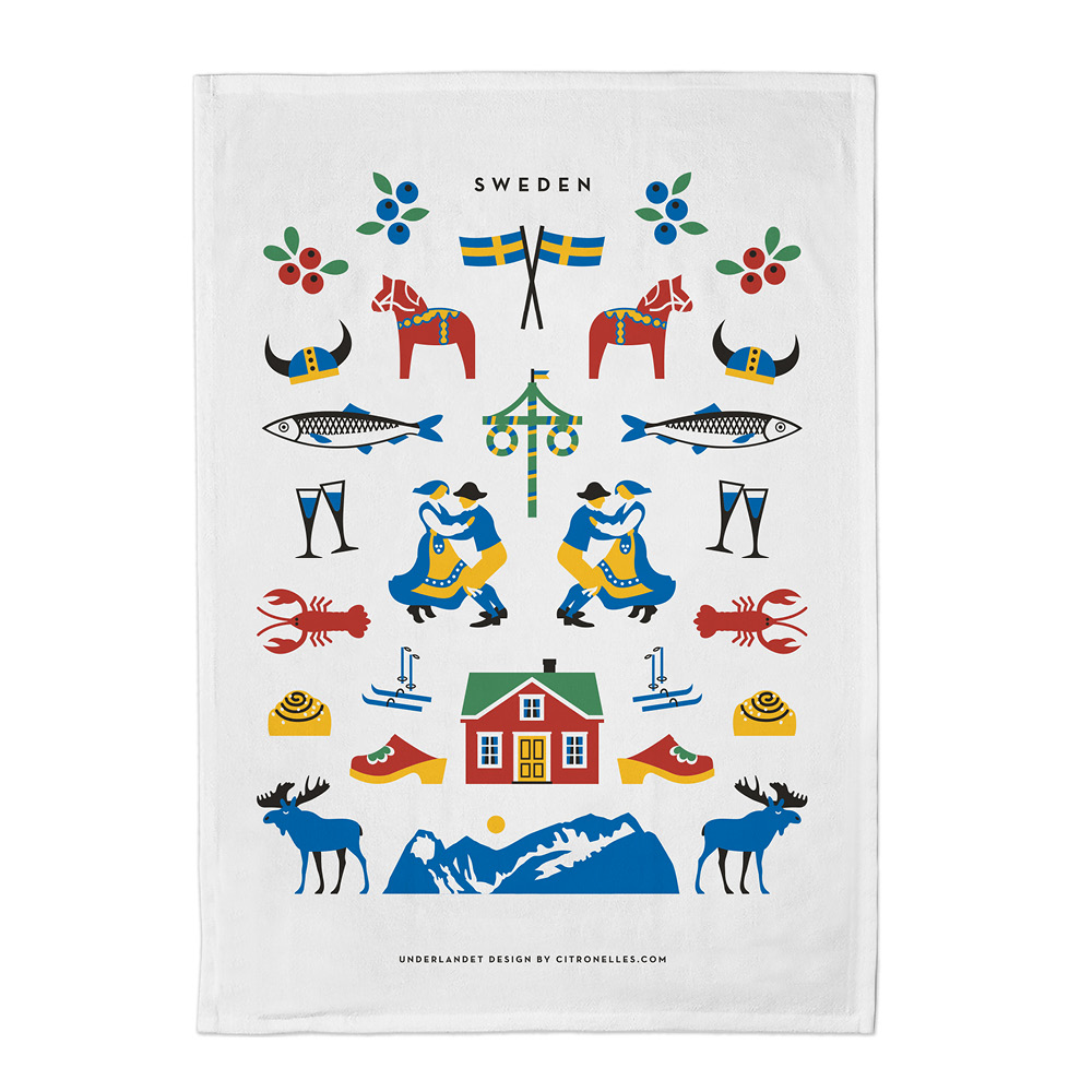 Citronelles - Sweden Traditions Pyyhe 50x70 cm