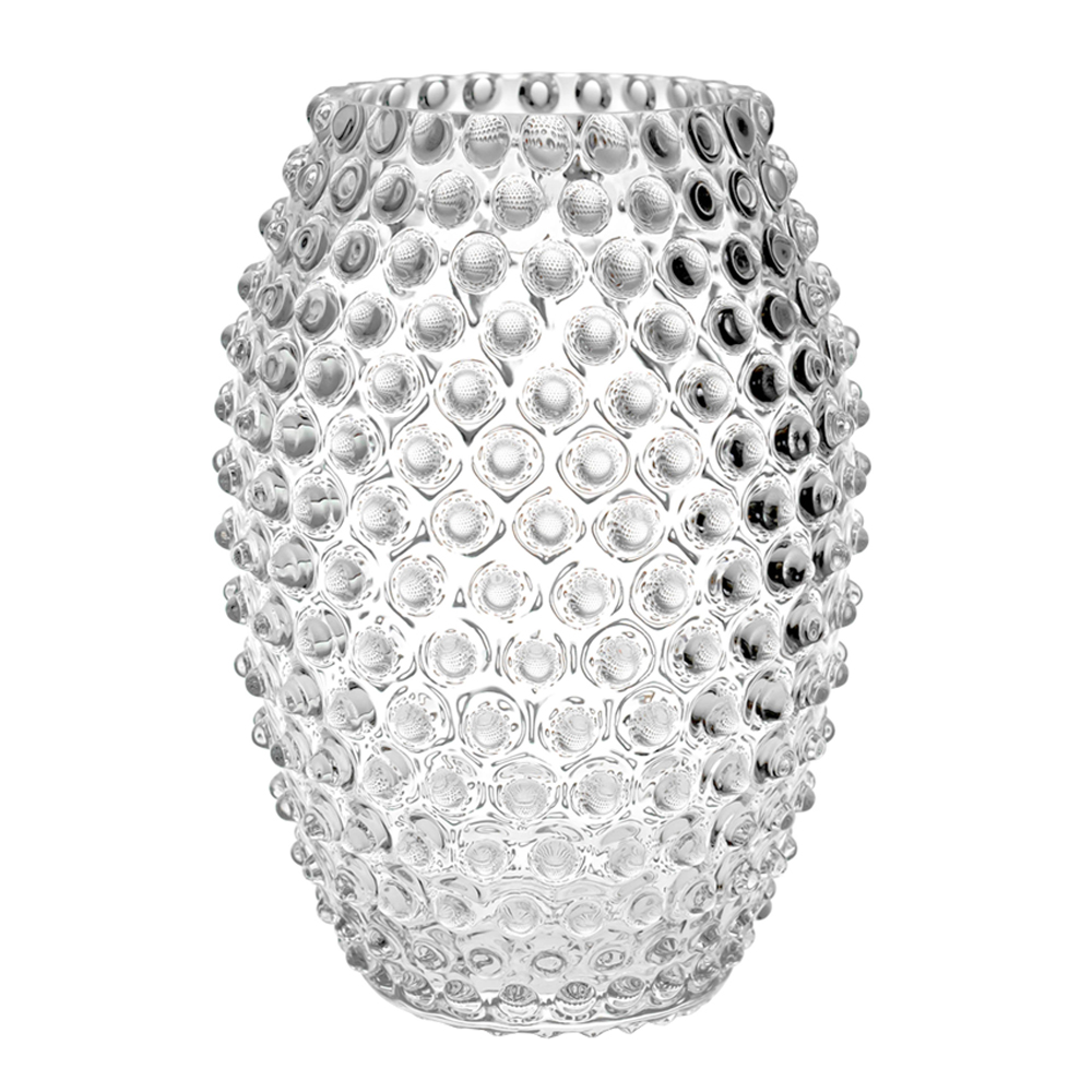 Klimchi - Hobnail Egg Maljakko 23 cm Crystal