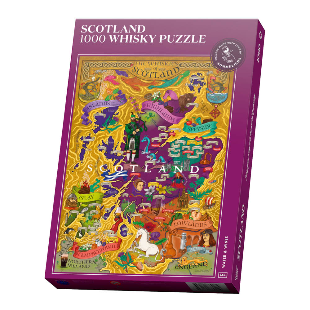 Water and Wines - Whisky Puzzle Palapeli Skotlanti 1000 palaa