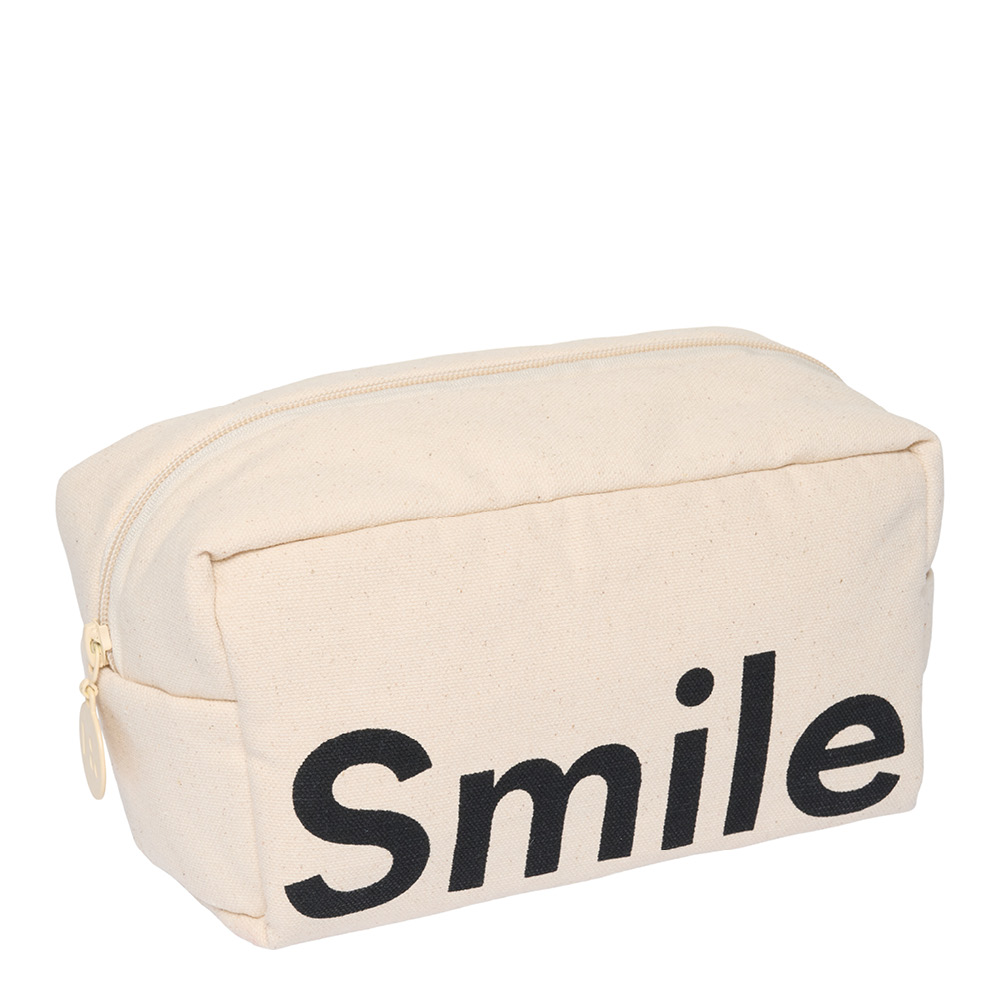 Design Letters - Cavita Travel Toilettilaukku Smile 21x10 cm Beige