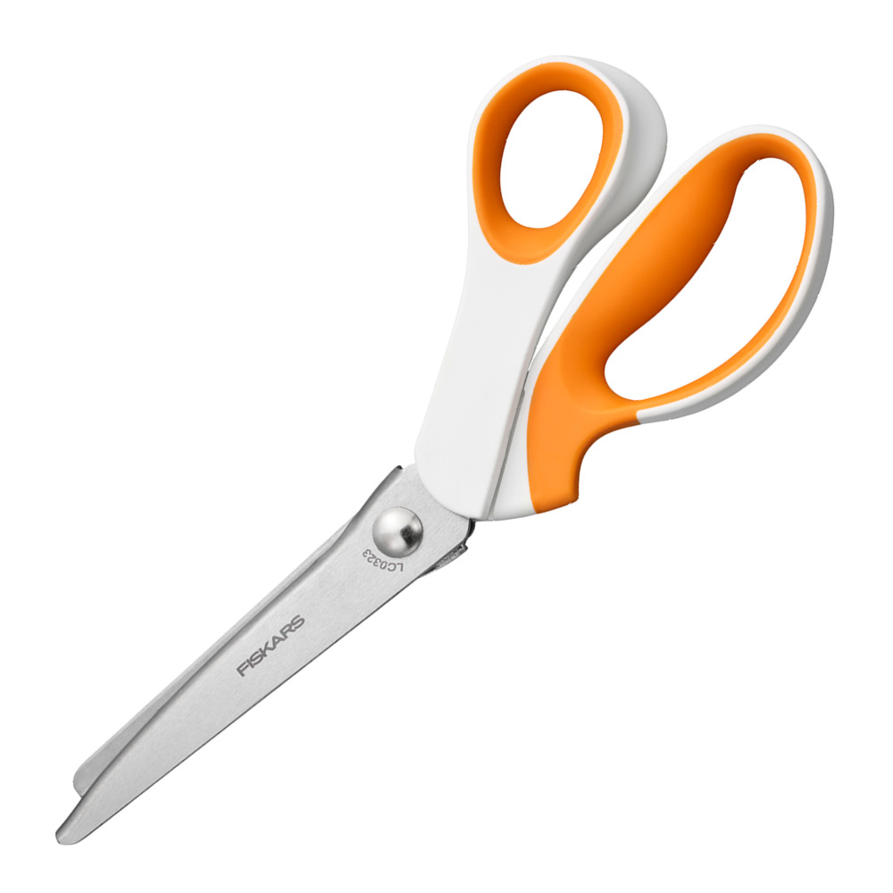 Fiskars - Softgrip harkkosakset 24 cm Oranssi/Valkoinen