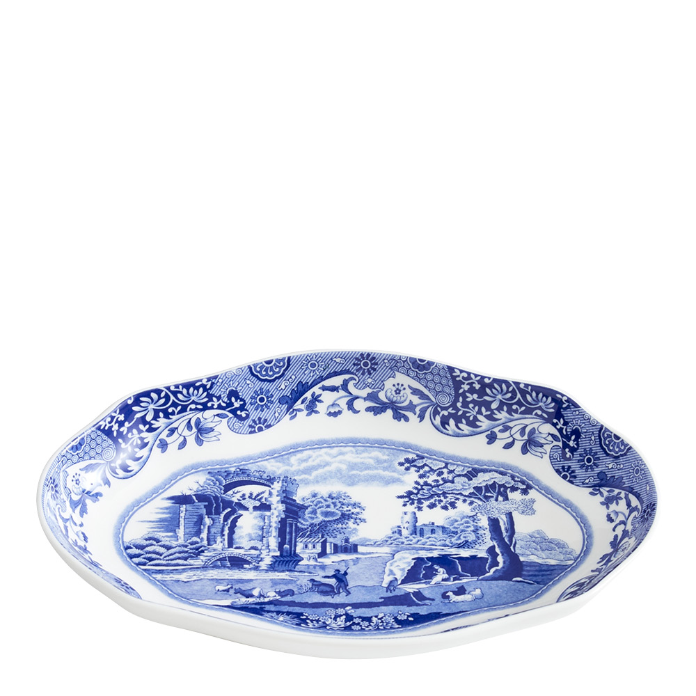 Spode - Blue Italian Soikea lautanen 21 cm Sininen/Valkoinen