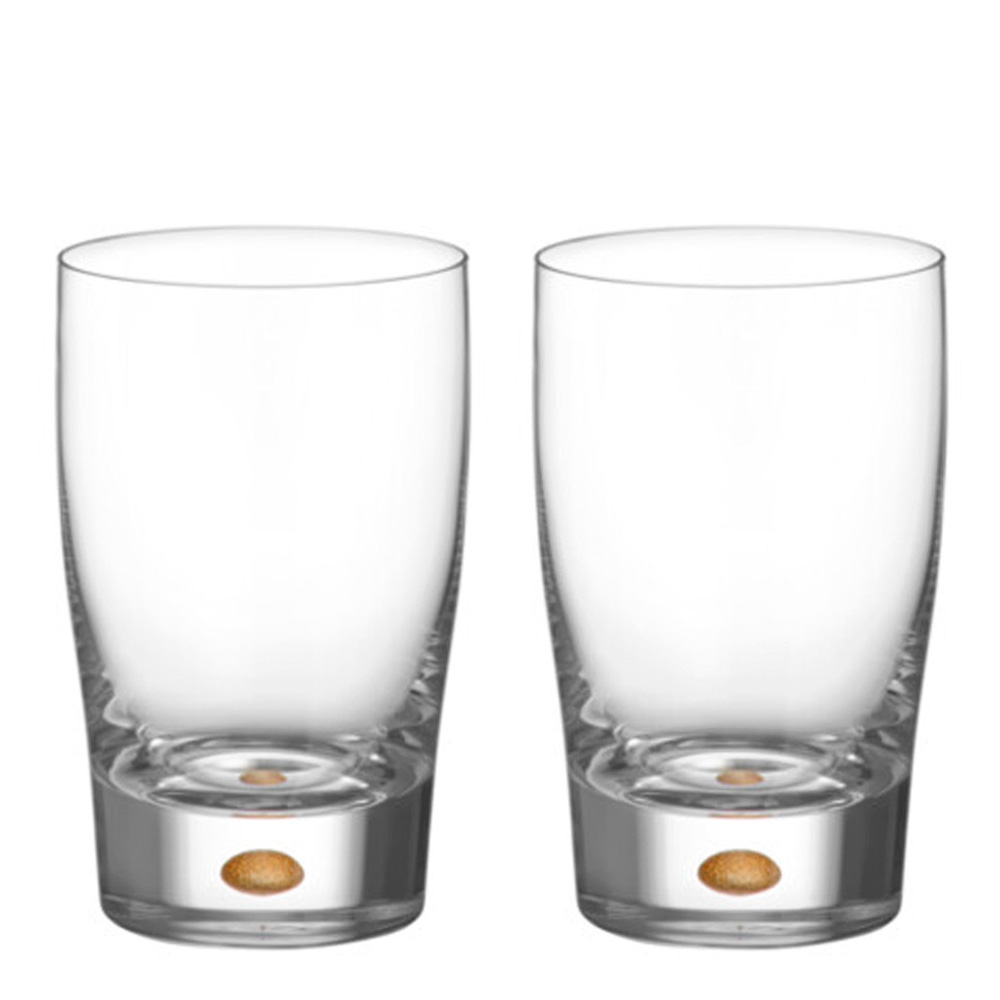 Orrefors - Intermezzo Kulta Tumbler Lasi 25 cl 2 kpl