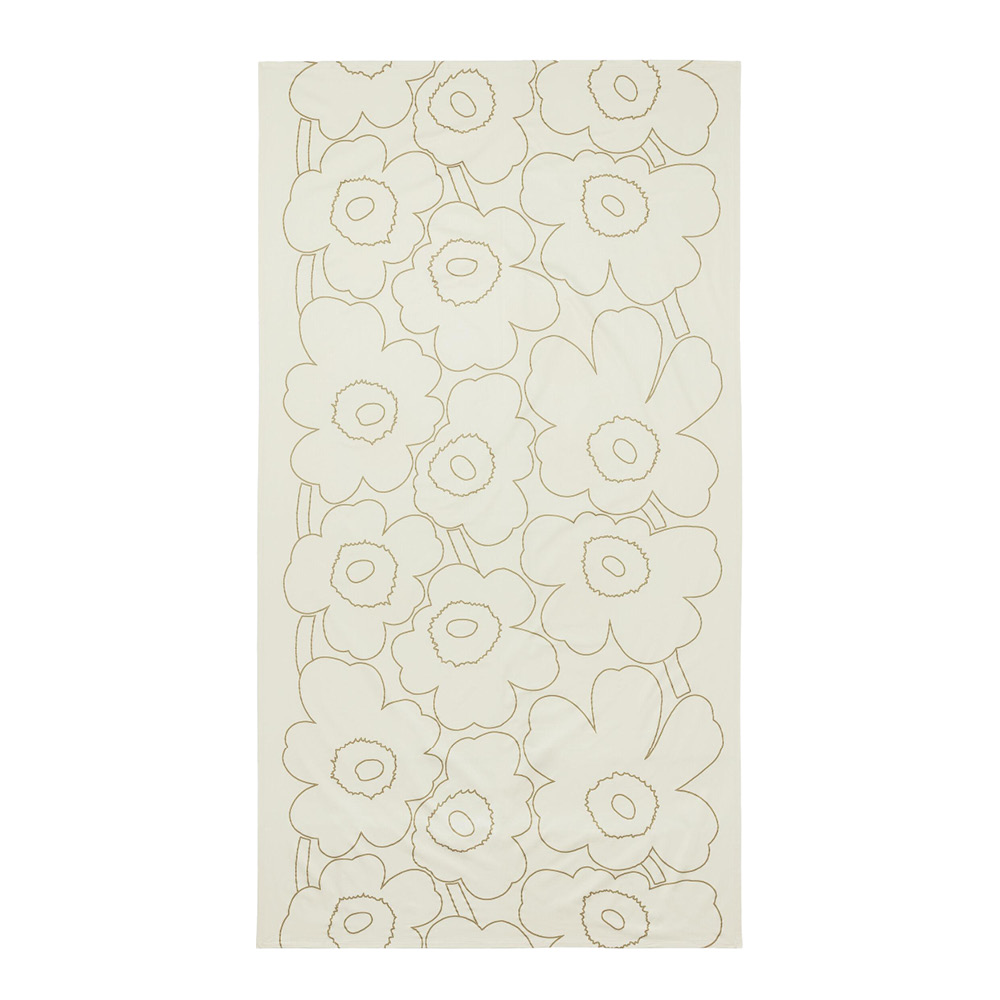 Marimekko - Piirto Unikko Pöytäliina 250 cm Beige/Kulta