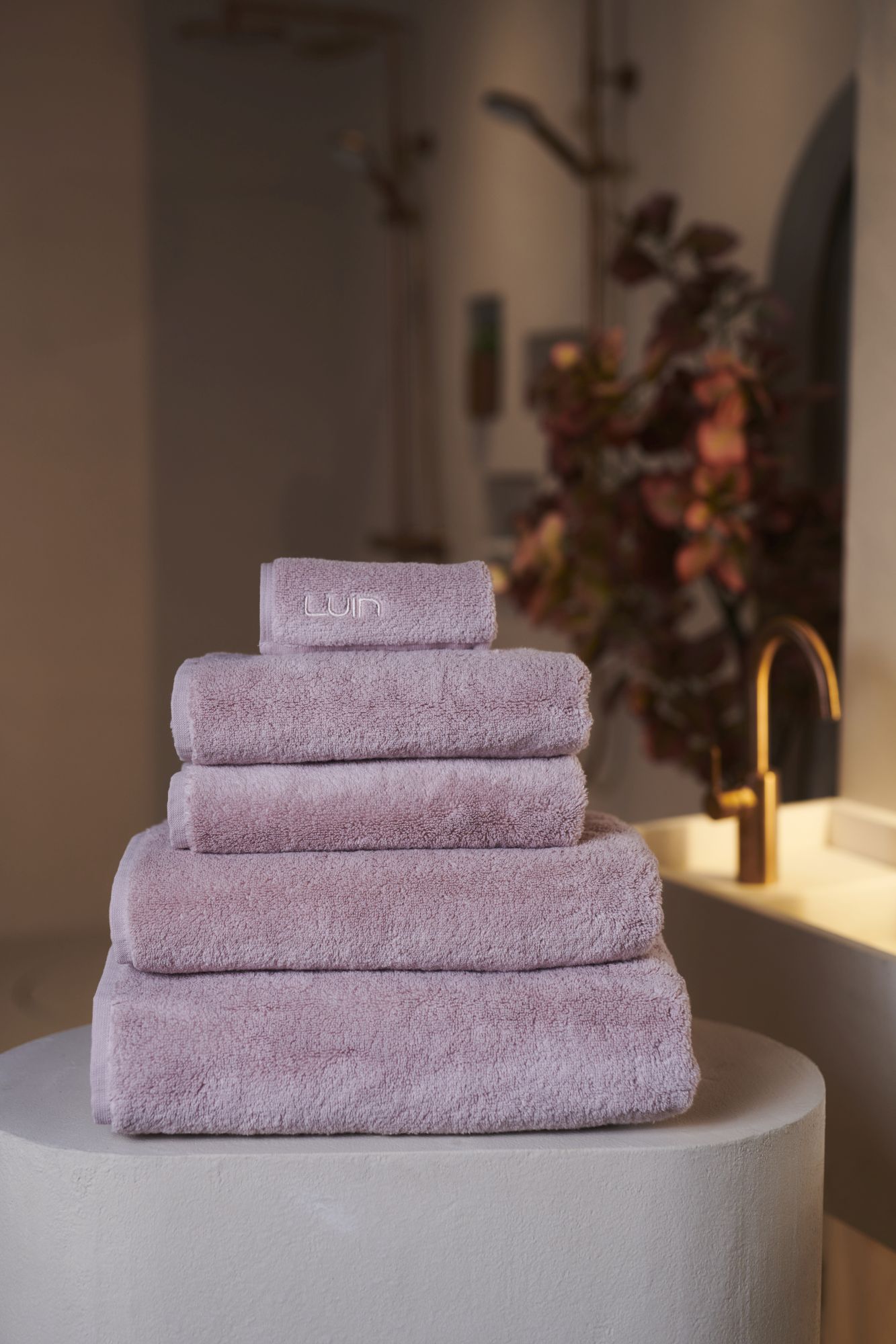 Luin Living Bath Sheet 100×150 cm Dusty Rose