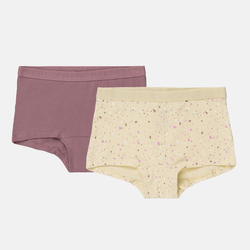 Tyttöjen Luomupuuvillaiset Hipsterit 2-pack - Pink - 146-152