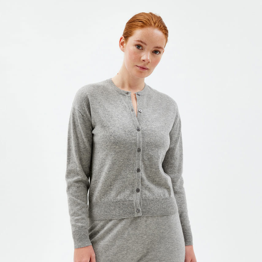 Ohut Villatakki Merinovilla - Grey - XL