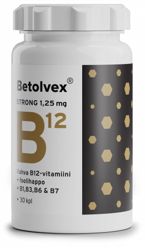 Betolvex Strong 30 kaps 1,25 mg B12-vitamiini