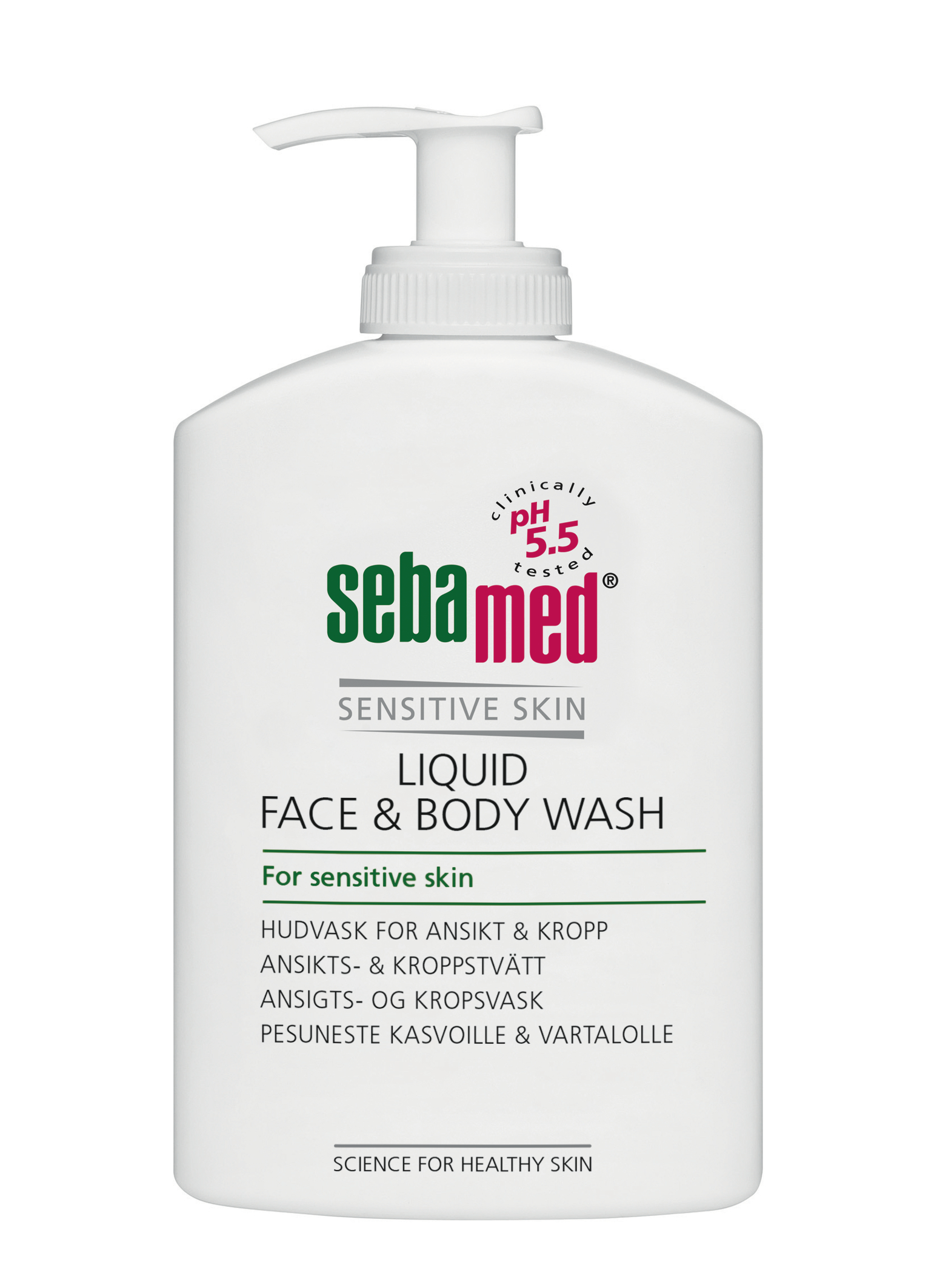 Sebamed Liquid Face&Body Wash pesuneste 300 ml pumppupullo