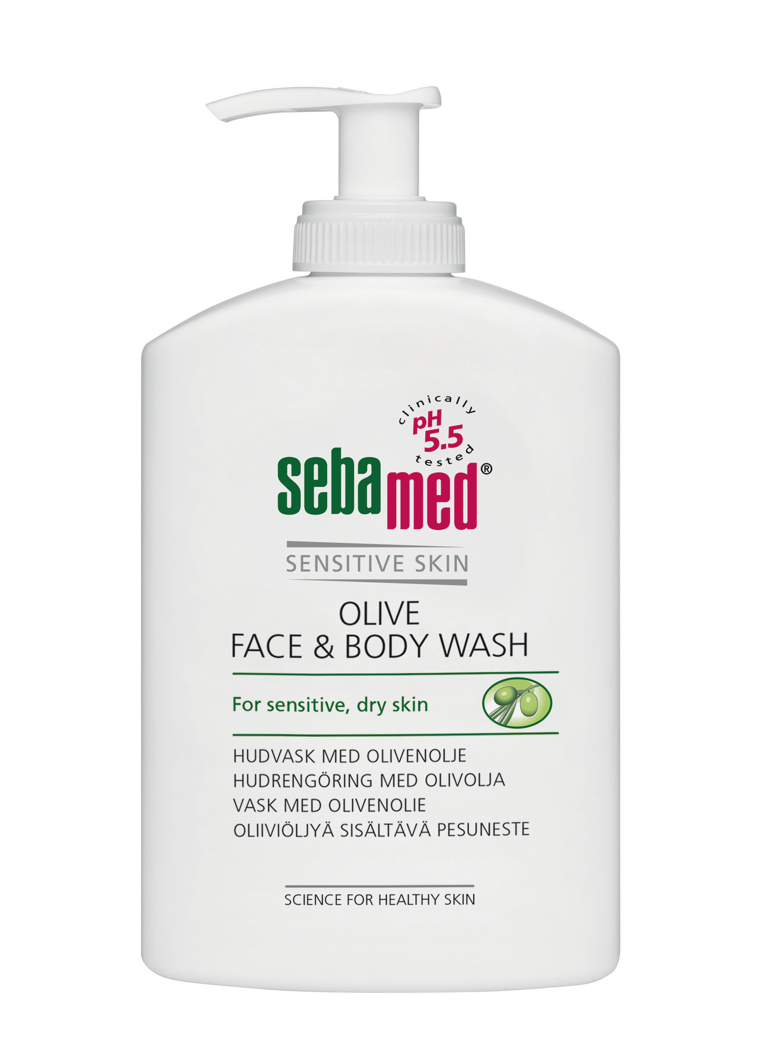 Sebamed Olive Face&Body Wash pesuneste 300 ml pumppupullo