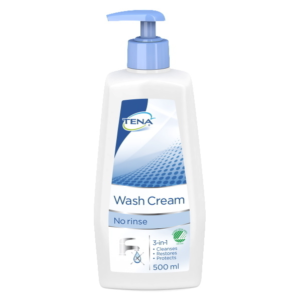 Tena Proskin Wash Cream 500 ml pesuvoide, pumppupullo