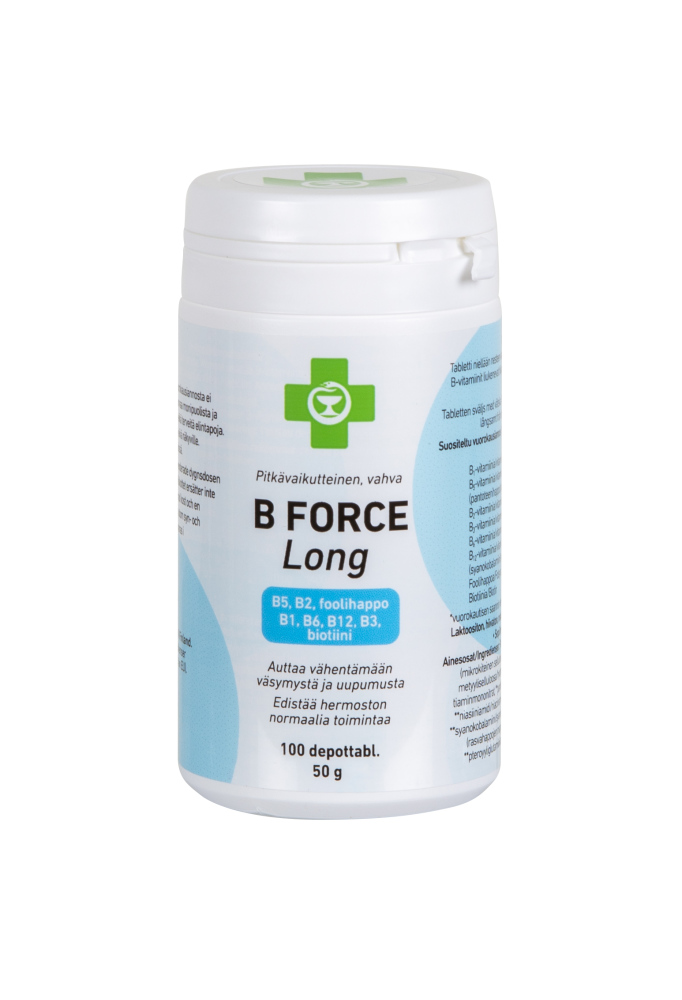 APTEEKKI B Force Long 100 depottabl.